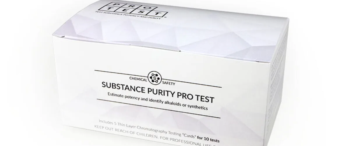 Verpackung des Streckmittel-Testkits