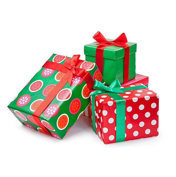 Tarnkappe mit Geschenkverpackung