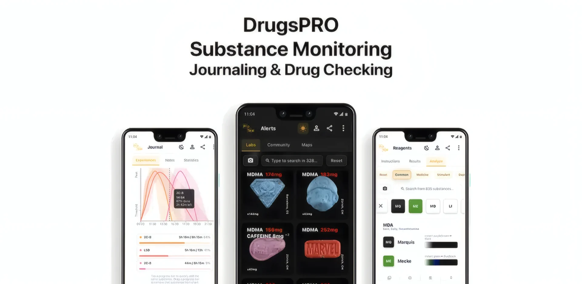 DrugsPRO, die Drug-Checking-App
