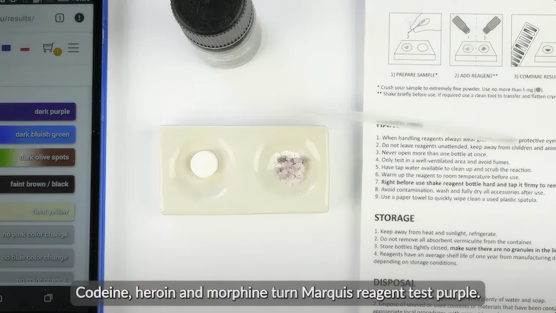 Anleitung für den Marquis-Reagenztest